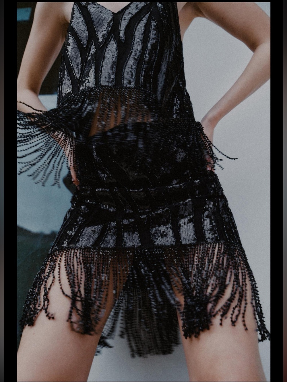 Zara sequins beaded skirt and top COORD SET,
size S /XS